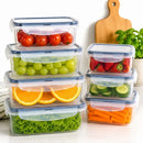 Kit 6 Potes - Herméticos Transparentes Com Tampa Vedante (Praticidade para sua Cozinha)