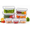 Kit 6 Potes - Herméticos Transparentes Com Tampa Vedante (Praticidade para sua Cozinha)