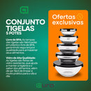 Kit Conjunto De Potes de Vidro Resistente Organizadores De Cozinha Multiuso
