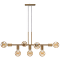 Luminária de teto Pendente Rubis para 7 Lâmpadas 68cm moderno industrial (Estilo Jabuticaba)