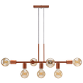 Luminária de teto Pendente Rubis para 7 Lâmpadas 68cm moderno industrial (Estilo Jabuticaba)