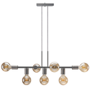 Luminária de teto Pendente Rubis para 7 Lâmpadas 68cm moderno industrial (Estilo Jabuticaba)
