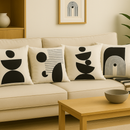Kit com 04 unidades de Almofadas Decorativas 45x45 Digitalizado abstrato