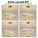 3 Cores em 1 luz Lustre Para Sala Lustre Pendente Cozinha Luminária de Teto Led Nordic Moderno Decoração Para Sala