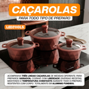 Jogo Panelas Completo 18 Peças Antiaderente Cerâmica com Acessórios Silicone
