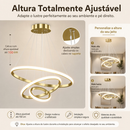 3 Cores em 1 luz Lustre Para Sala Lustre Pendente Cozinha Luminária de Teto Led Nordic Moderno Decoração Para Sala