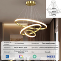 3 Cores em 1 luz Lustre Para Sala Lustre Pendente Cozinha Luminária de Teto Led Nordic Moderno Decoração Para Sala