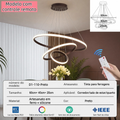 3 Cores em 1 luz Lustre Para Sala Lustre Pendente Cozinha Luminária de Teto Led Nordic Moderno Decoração Para Sala