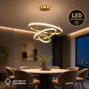 3 Cores em 1 luz Lustre Para Sala Lustre Pendente Cozinha Luminária de Teto Led Nordic Moderno Decoração Para Sala