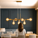 Luminária de teto Pendente Rubis para 7 Lâmpadas 68cm moderno industrial (Estilo Jabuticaba)