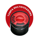 Porta Tempero Organizador 540ml Churrasco com Tampa Dosadora
