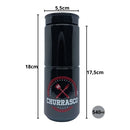 Porta Tempero Organizador 540ml Churrasco com Tampa Dosadora