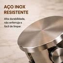 Porta Tempero Condimento Inox 12 Potes Suporte Giratório